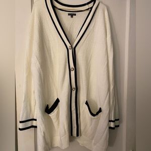 Waffle knit cardigan